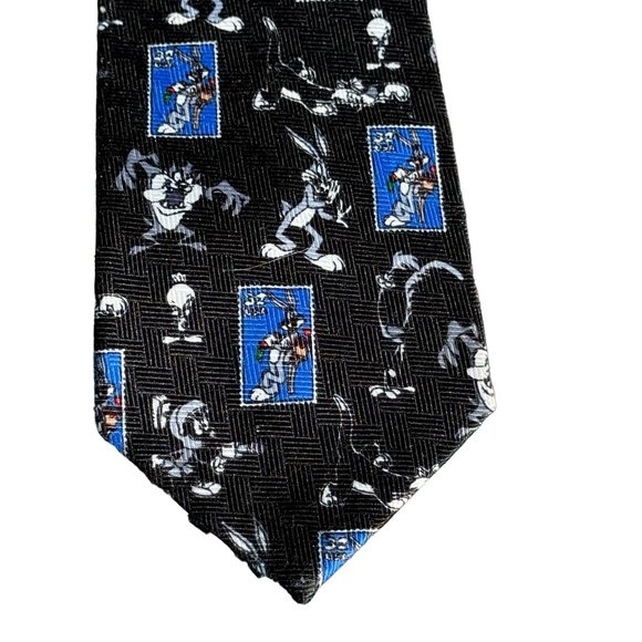 Vintage Looney Tunes Stamp Collection Tie Bugs Marvin Taz Tweety - Picture 3 of 6